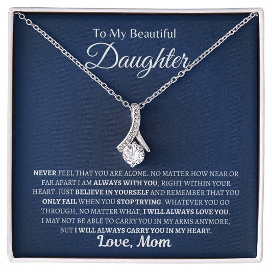 Always carry you in mi heart | Alluring Beauty Necklace | Gifts for Daughter