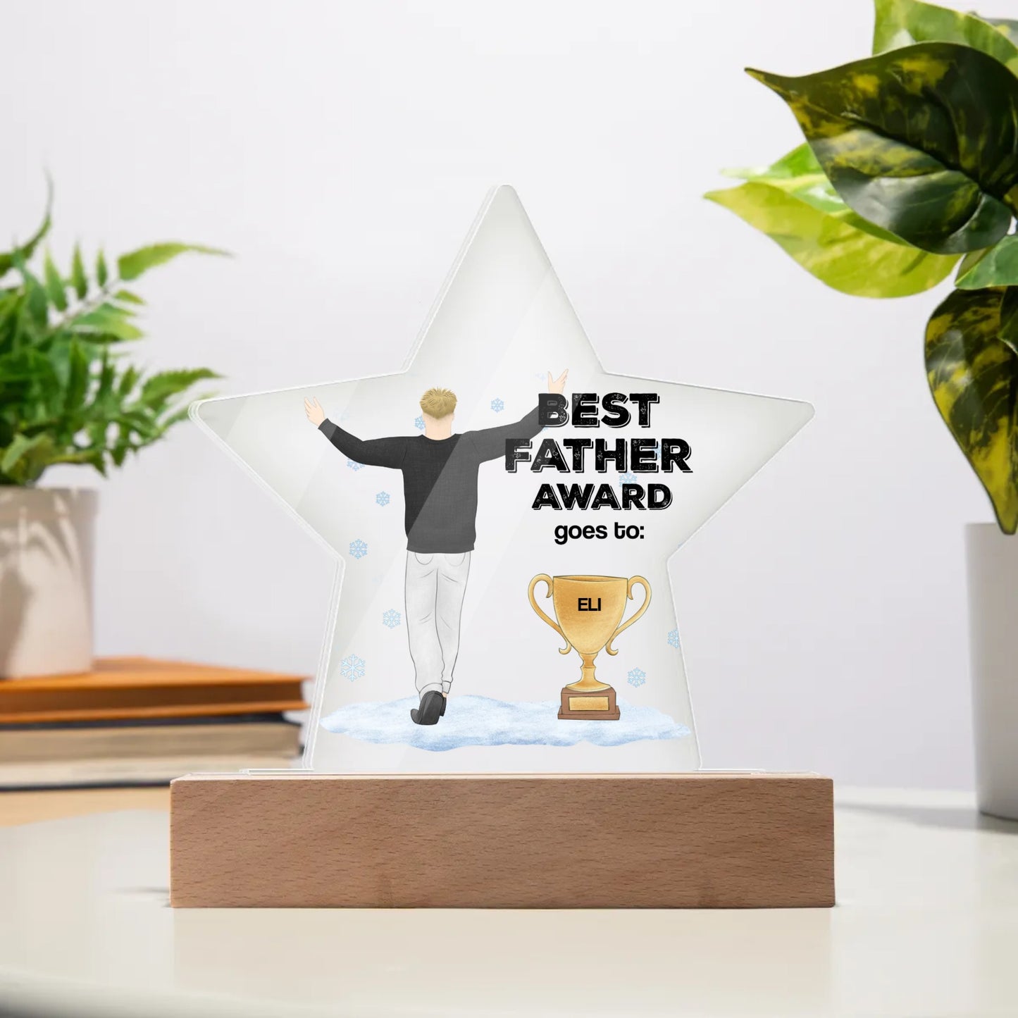 Best Father | Acrylic Star Plaque | Gifts for Dad