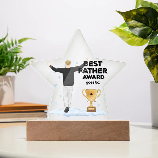 Best Father | Acrylic Star Plaque | Gifts for Dad