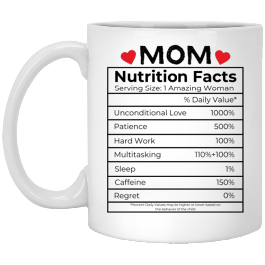 Mom Facts | White Mug | Mother's Day Gift