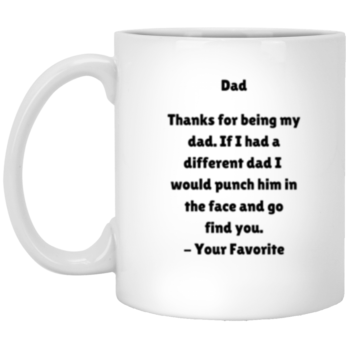 Thanks for being my Dad | White Mug | Gifts for Dad