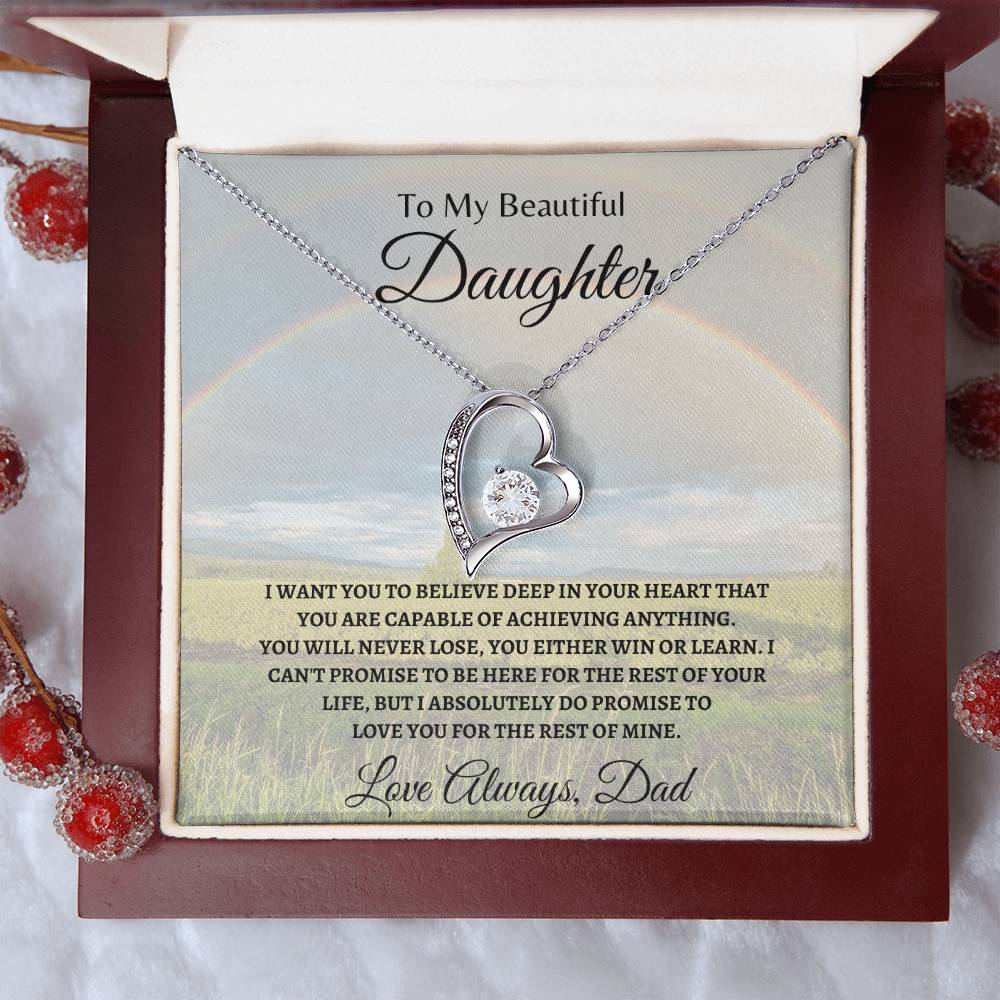 Love Daughter for the rest of mine | Forever Love Necklace | Gifts for Daughter