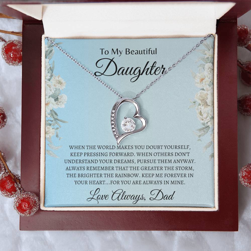 Dad Love you | Forever Love Necklace | Gifts for Daughter