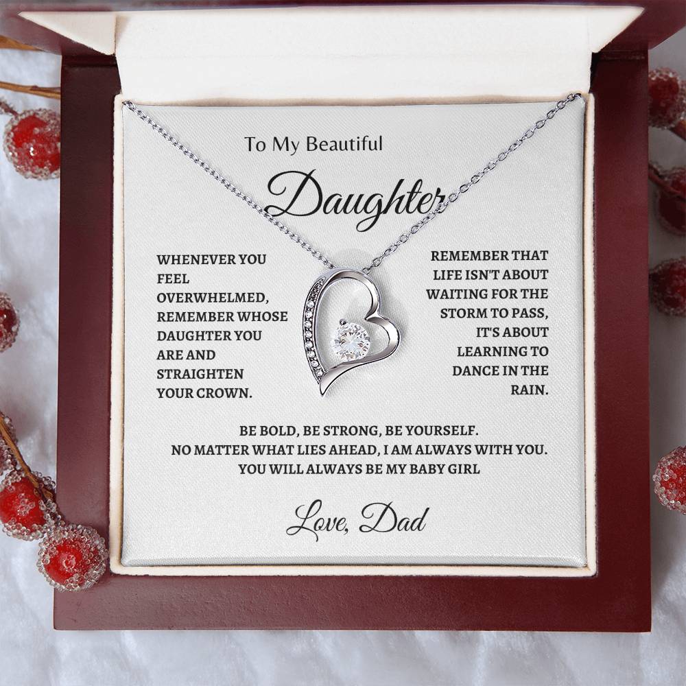 Baby Girl of Dad | Forever Love Necklace | Gifts for Daughter