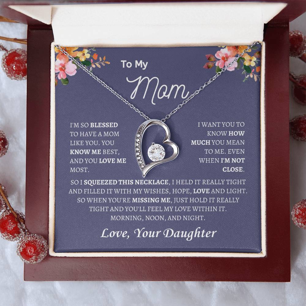 Blessed to have a Mom | Forever Love Necklace | Gifts for Mom