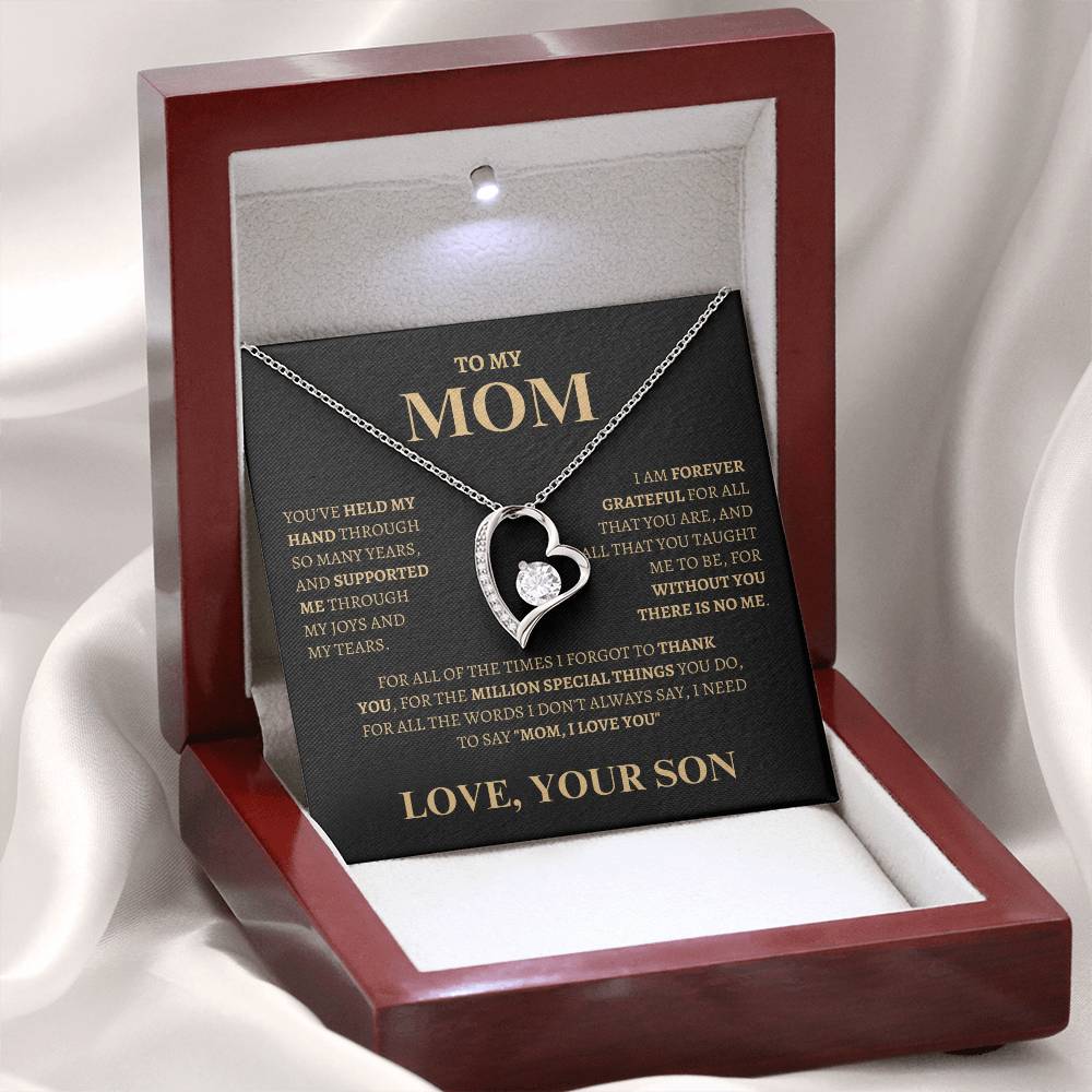 Thank you for supported me | Forever Love Necklace | Gifts for Mom