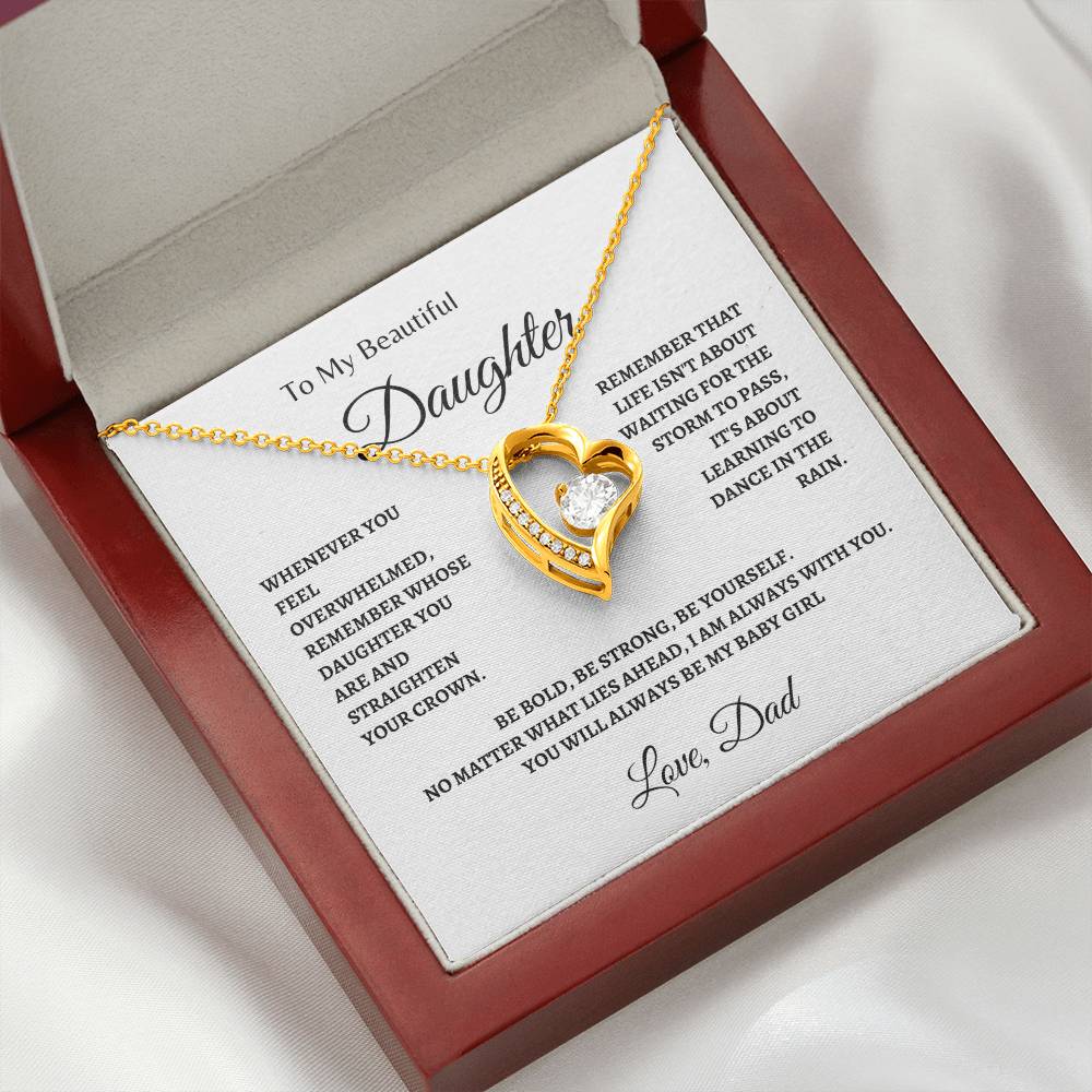 Baby Girl of Dad | Forever Love Necklace | Gifts for Daughter