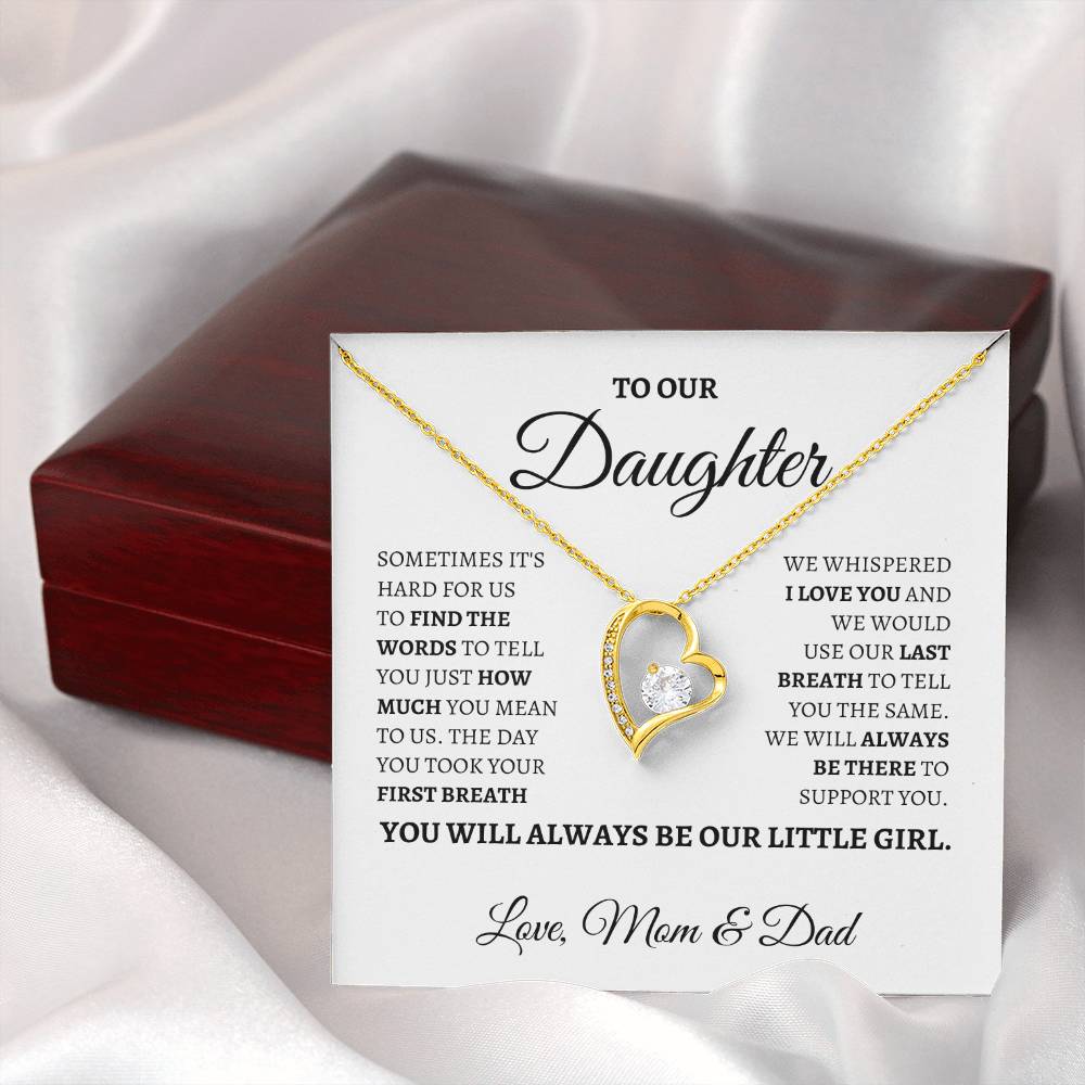 You will always be our Little Girl | Forever Love Necklace | Gifts for Daughter