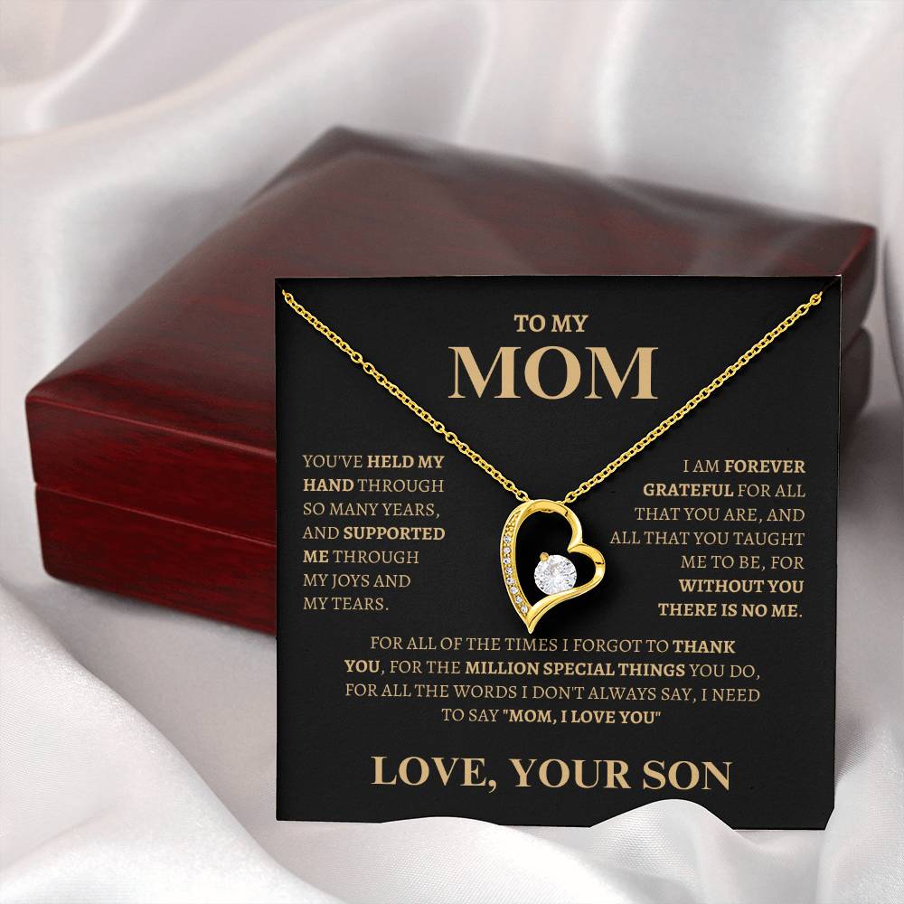 Thank you for supported me | Forever Love Necklace | Gifts for Mom