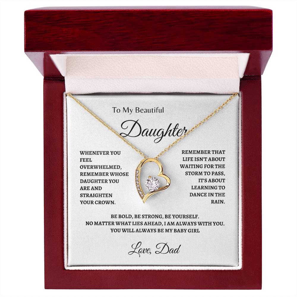 Baby Girl of Dad | Forever Love Necklace | Gifts for Daughter