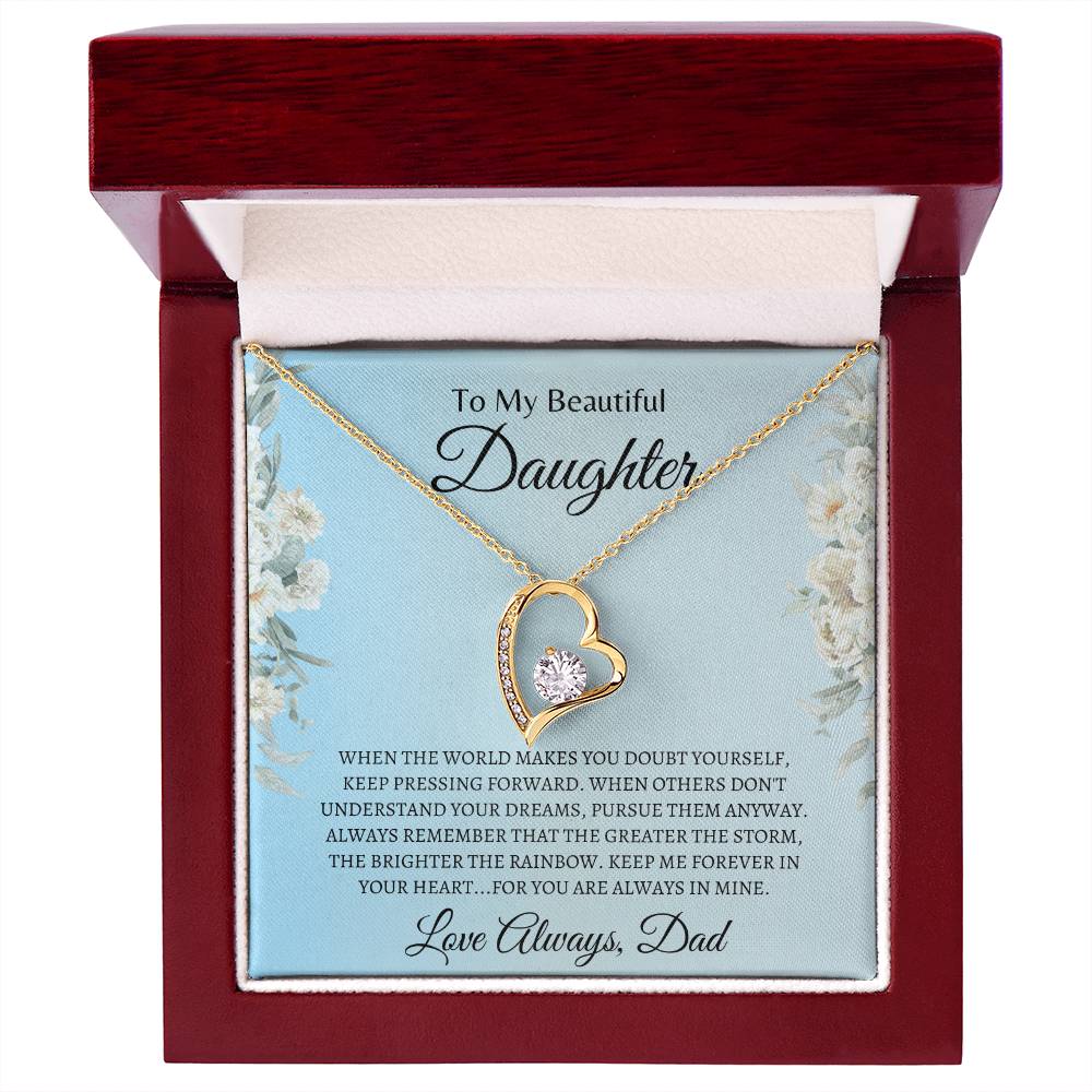 Dad Love you | Forever Love Necklace | Gifts for Daughter