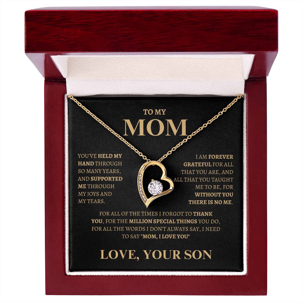 Thank you for supported me | Forever Love Necklace | Gifts for Mom