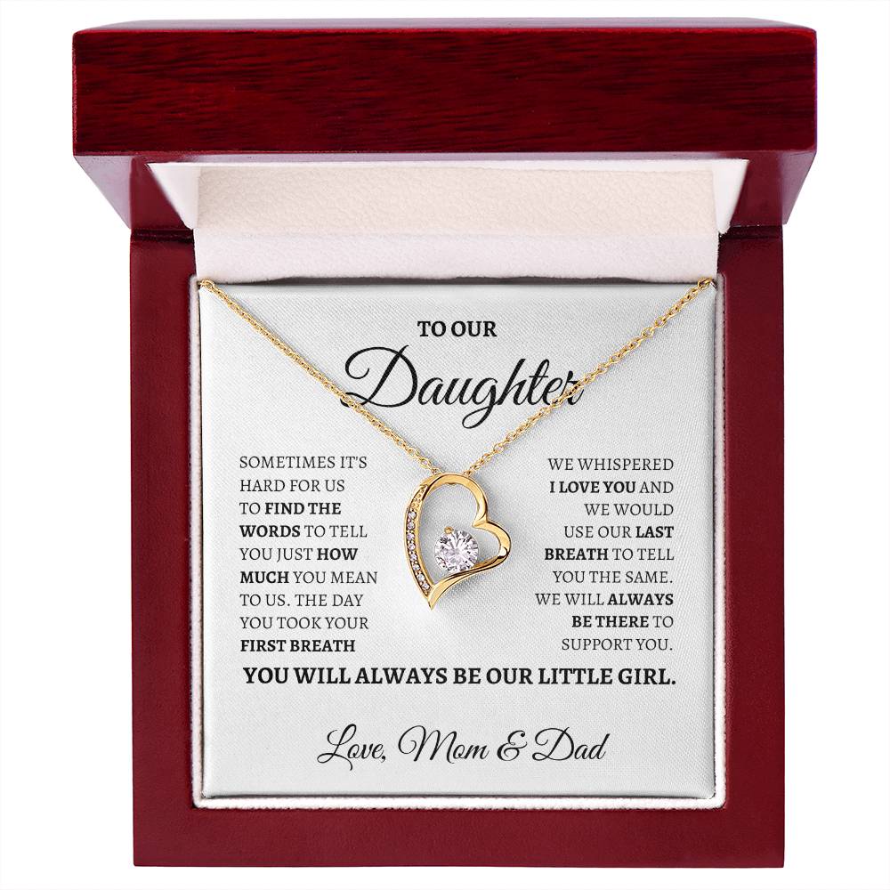 You will always be our Little Girl | Forever Love Necklace | Gifts for Daughter