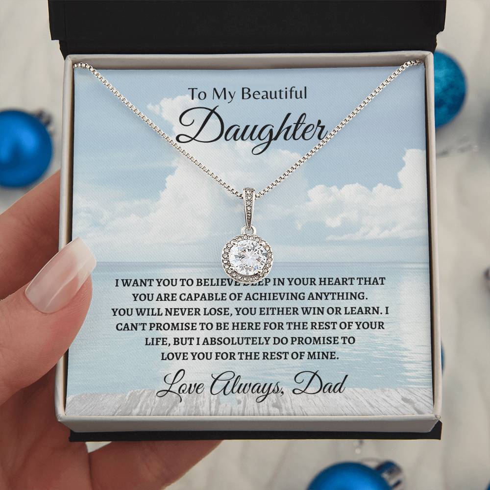 Dad Love u for the rest | Eternal Hope Necklace | Gifts for Daughter