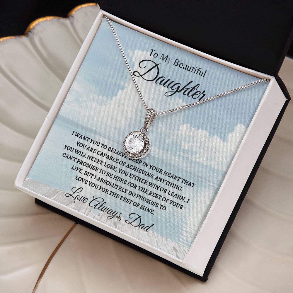 Dad Love u for the rest | Eternal Hope Necklace | Gifts for Daughter