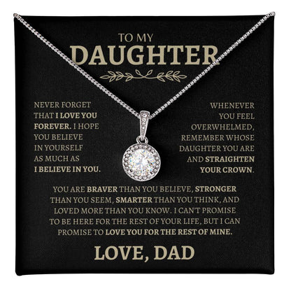 I Believe in you, My Daughter | Eternal Hope Necklace | Gifts for Daughter