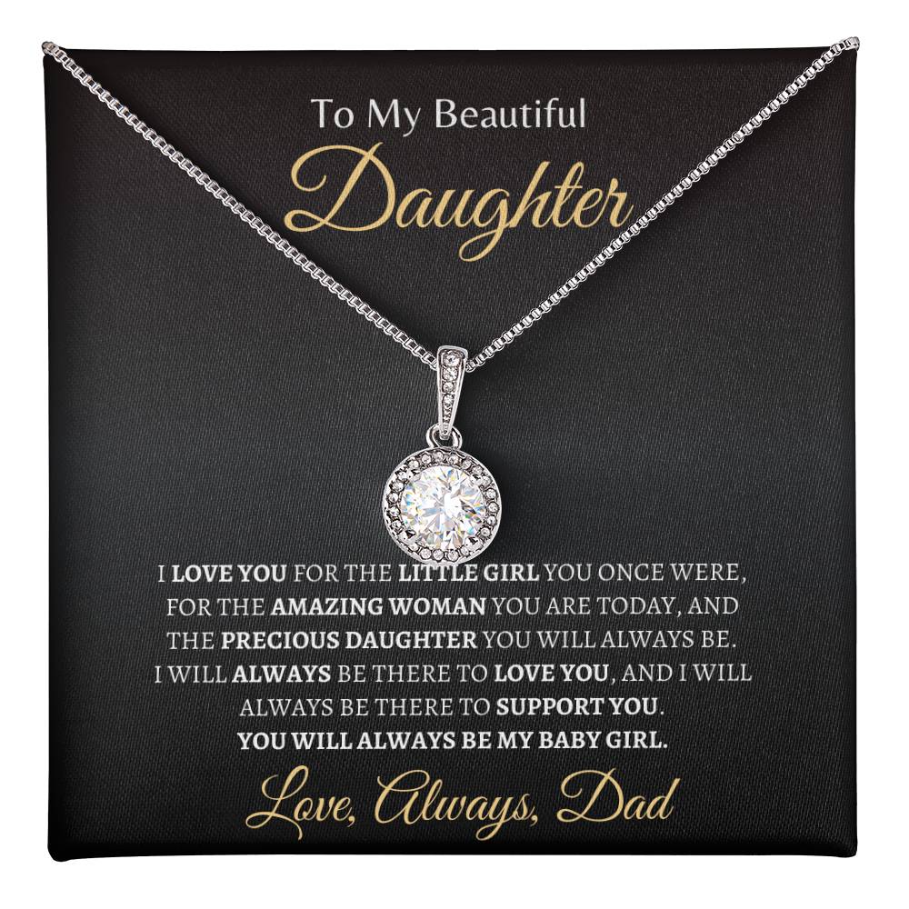 Dad will always support you | Eternal Hope Necklace | Gifts for Daughter