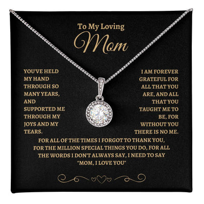 To My Loving Mom | Eternal Hope Necklace | Gifts for Mom