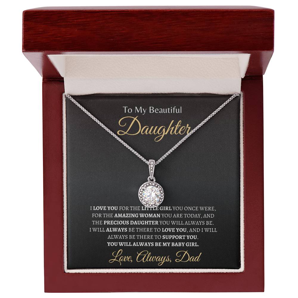 Dad will always support you | Eternal Hope Necklace | Gifts for Daughter