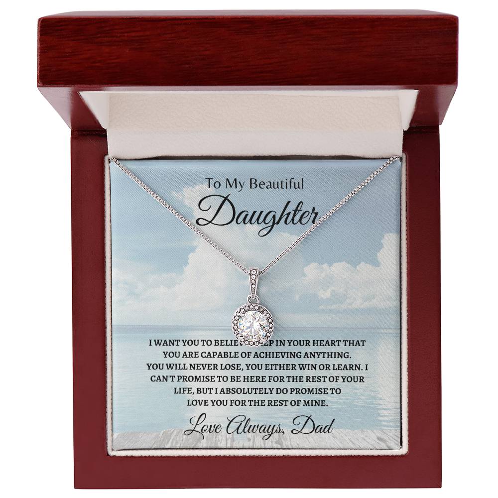 Dad Love u for the rest | Eternal Hope Necklace | Gifts for Daughter