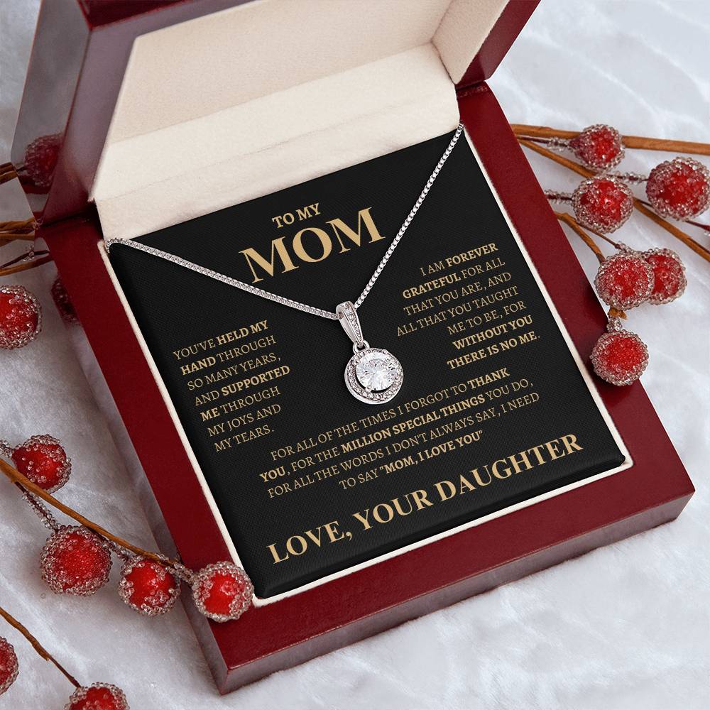 Mom I love You, your Daughter | Eternal Hope Necklace | Gifts for Mom