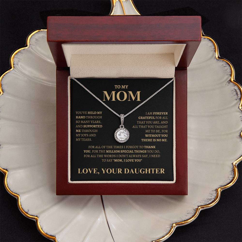 Mom I love You, your Daughter | Eternal Hope Necklace | Gifts for Mom