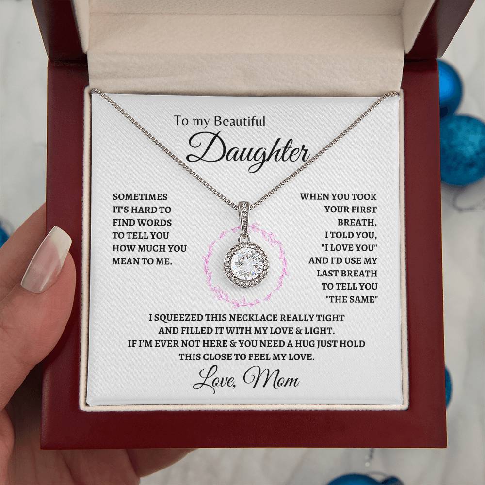 Feel my Love Daughter | Eternal Hope Necklace | Gifts for Daughter