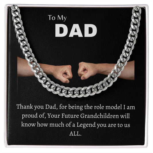 Model Dad | Cuban Link Chain | Gifts for Dad