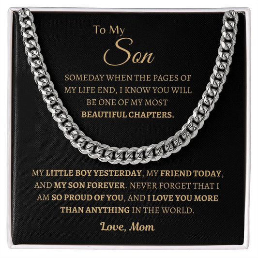 I am so proud of my Son | Cuban Link Chain | Gifts for Son