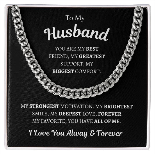 Greatest Support | Cuban Link Chain | Gifts for Husband