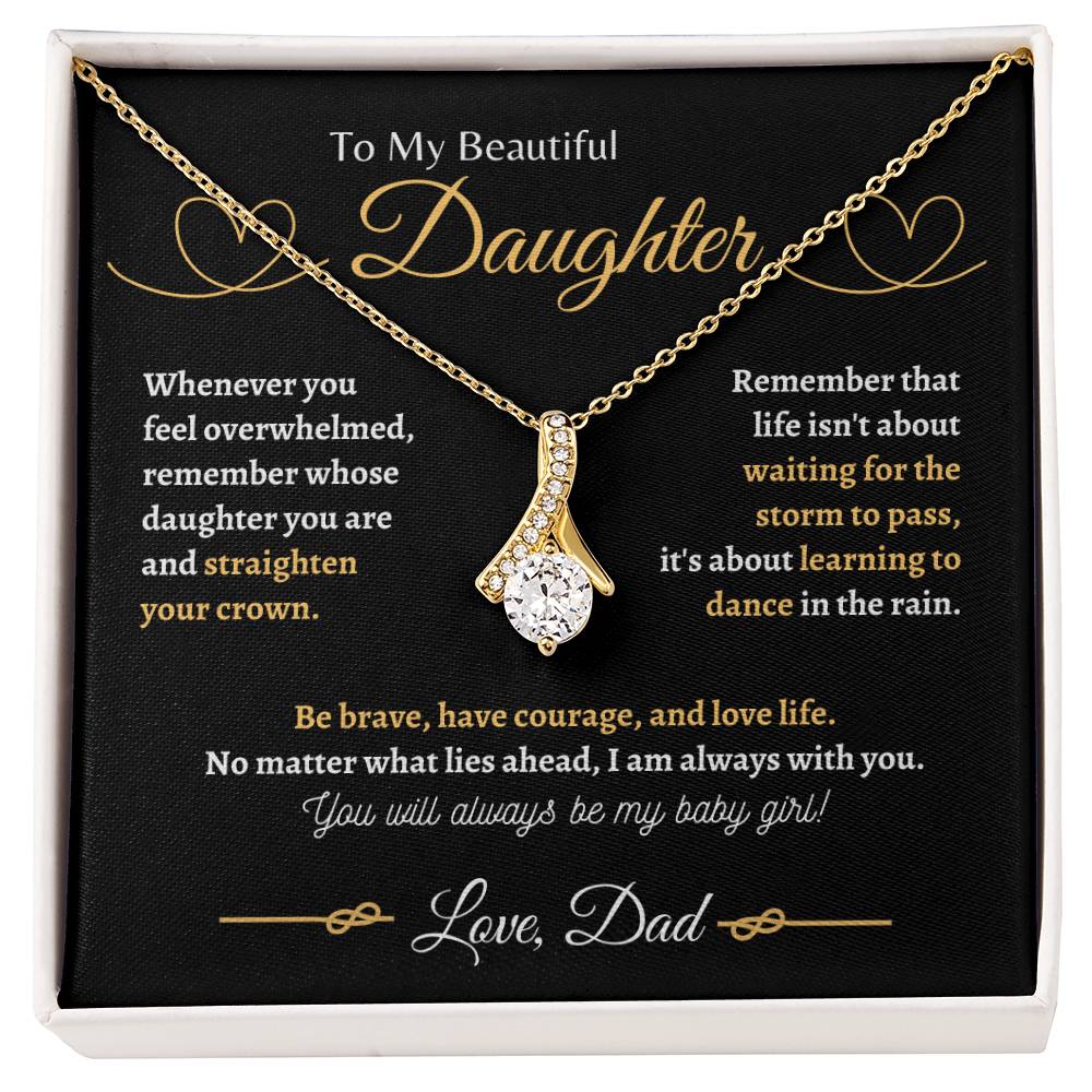 Dad is always with you | Alluring Beauty Necklace | Gifts for Daughter