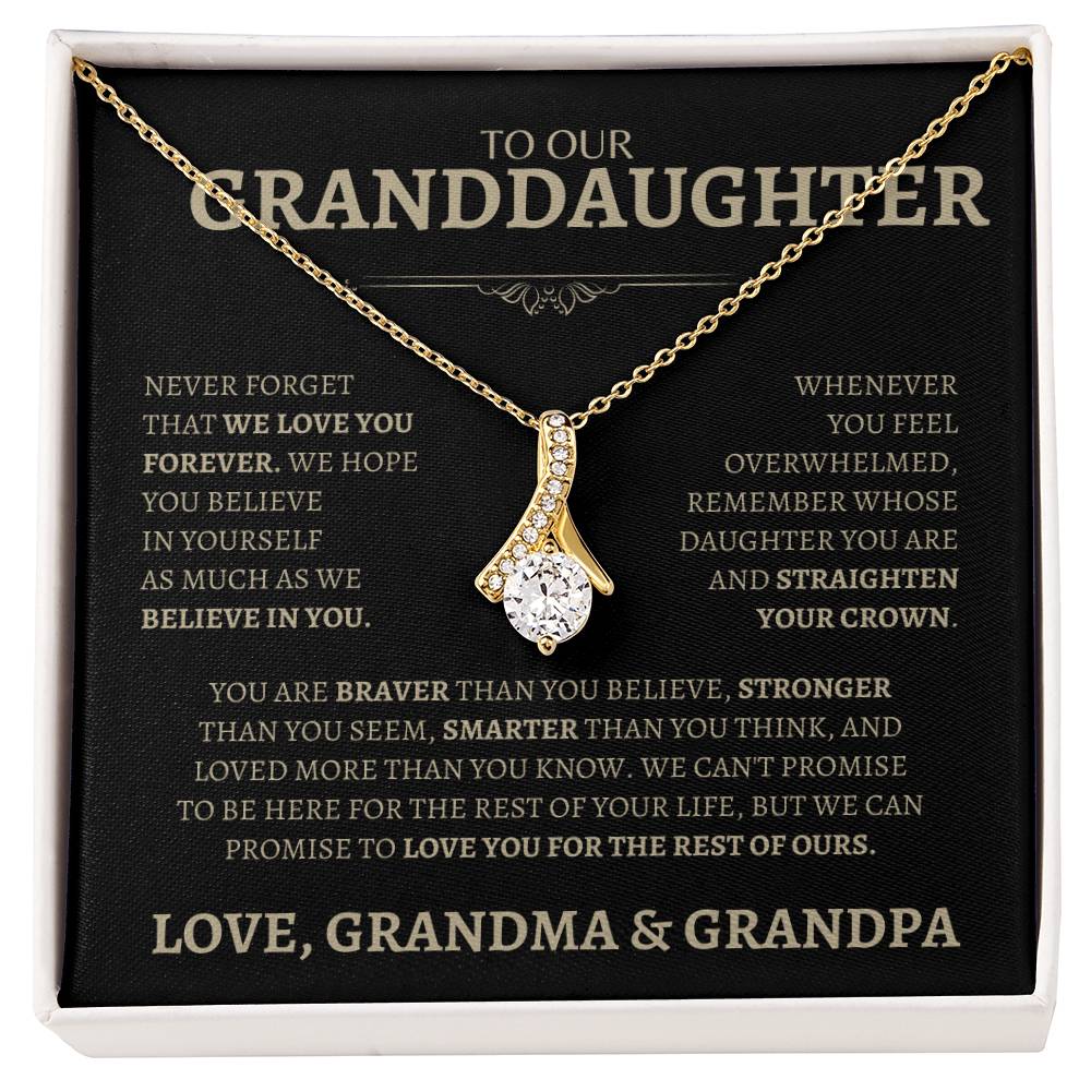 Love Grandma & Grandpa | Alluring Beauty Necklace | Gifts for Granddaughter