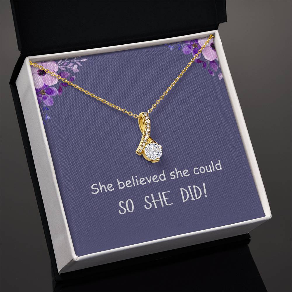 SO SHE DID! | Alluring Beauty Necklace | Gifts for Graduation