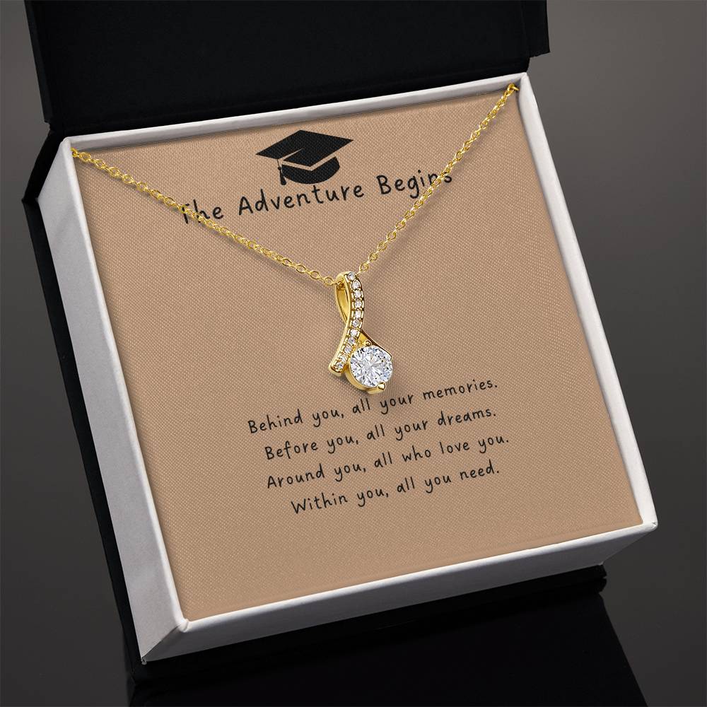 The Adventure Begins | Alluring Beauty Necklace | Gifts for Graduation