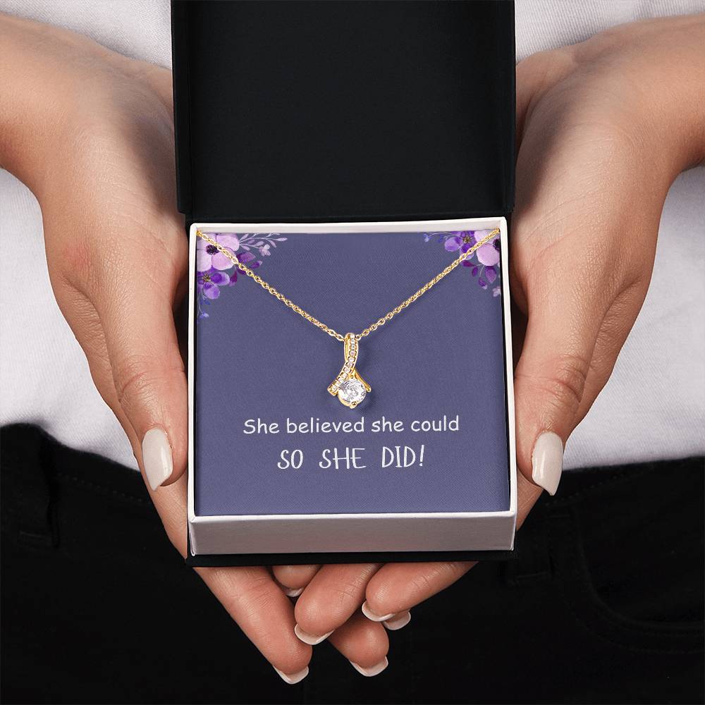 SO SHE DID! | Alluring Beauty Necklace | Gifts for Graduation