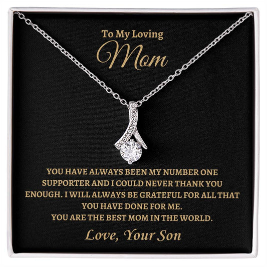 Best Mom in the World | Alluring Beauty Necklace | Gifts for Mom