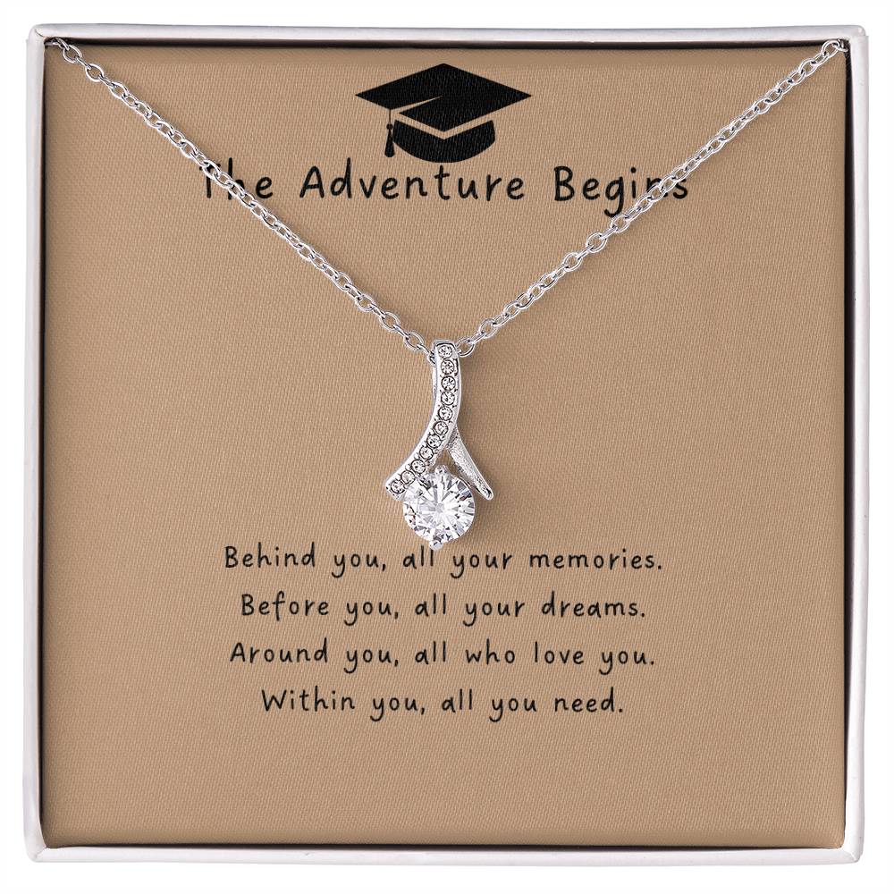 The Adventure Begins | Alluring Beauty Necklace | Gifts for Graduation