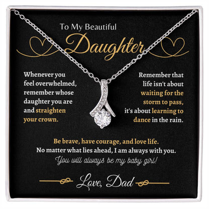 Dad is always with you | Alluring Beauty Necklace | Gifts for Daughter