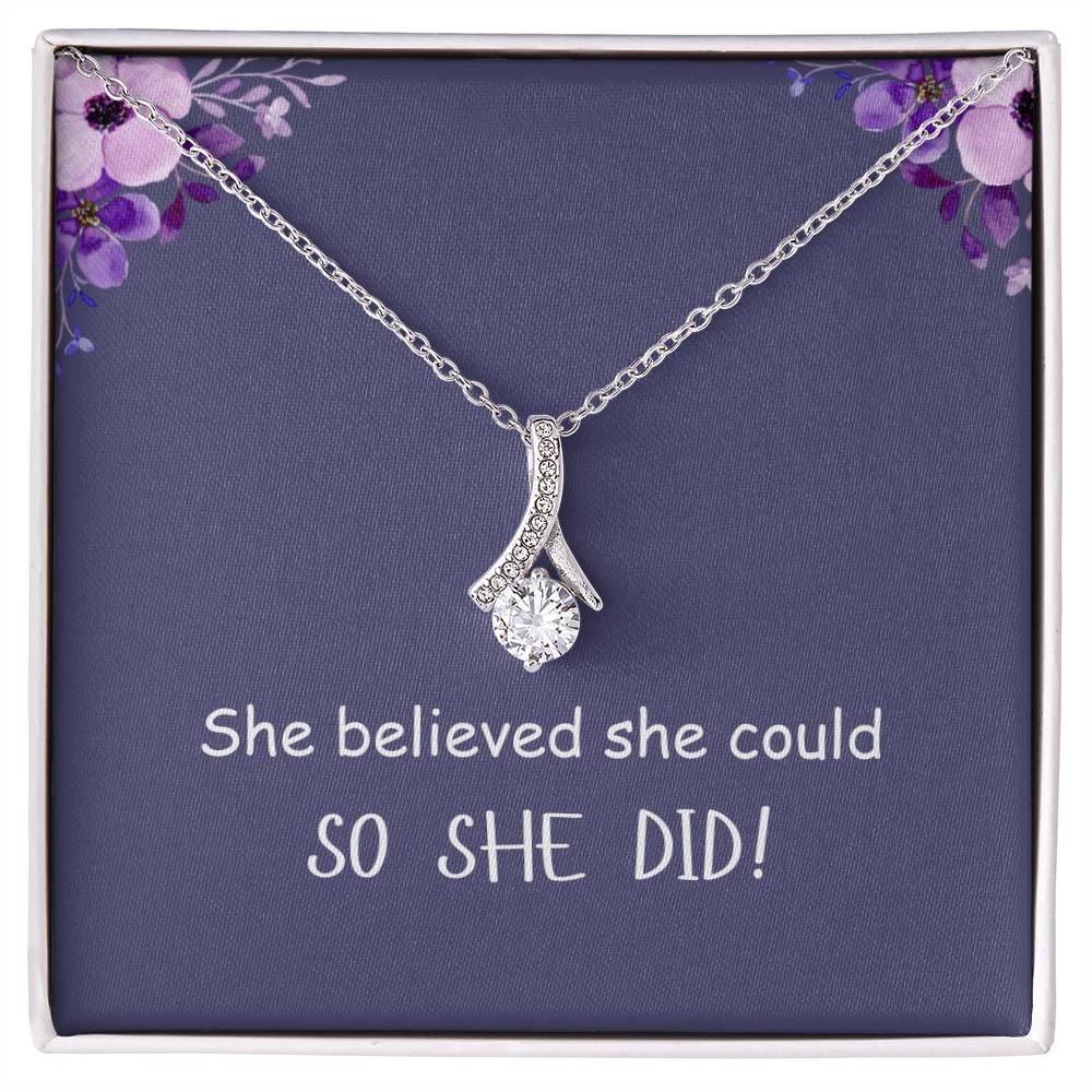 SO SHE DID! | Alluring Beauty Necklace | Gifts for Graduation