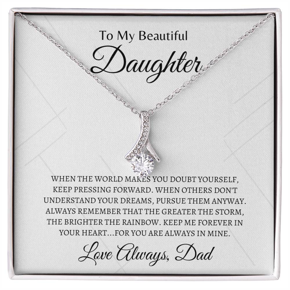 Daughter, Keep me forever | Alluring Beauty Necklace | Gifts for Daughter