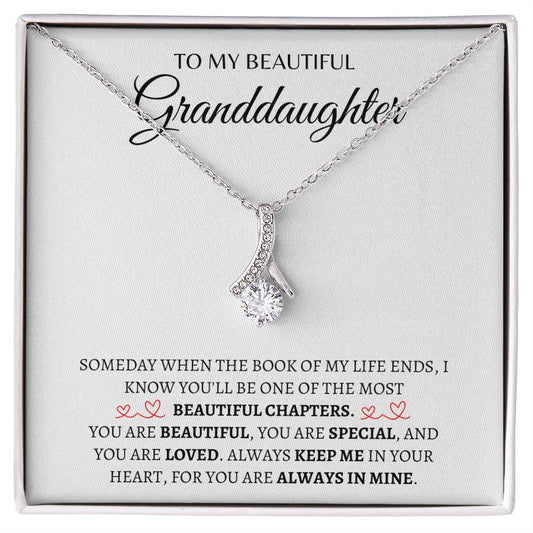 To my Beautiful Granddaughter |  Alluring Beauty Necklace | Gifts for Granddaughter