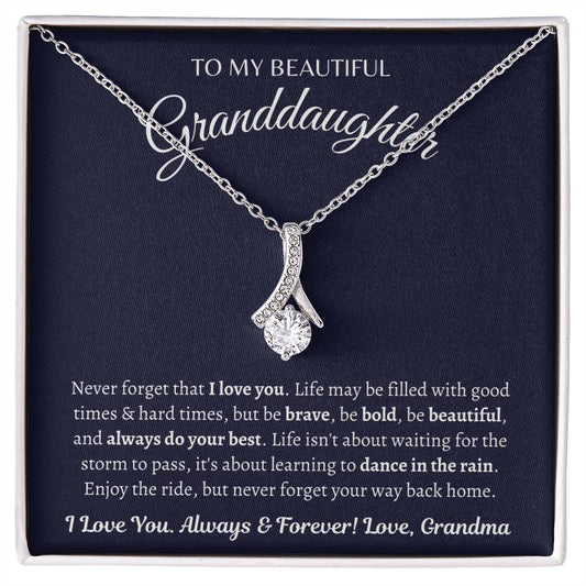 I Love you always & Forever | Alluring Beauty Necklace | Gifts for Granddaughter