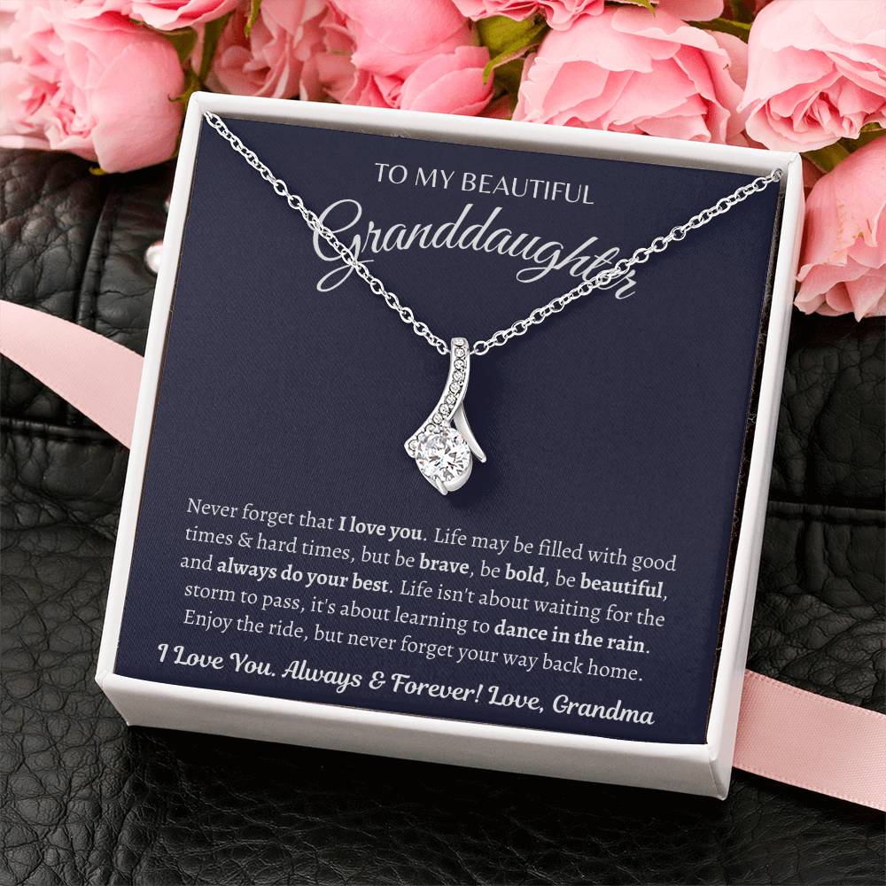 I Love you always & Forever | Alluring Beauty Necklace | Gifts for Granddaughter