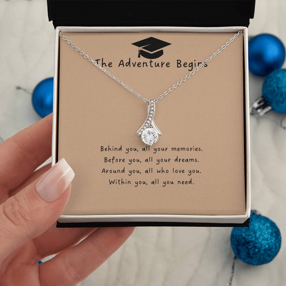 The Adventure Begins | Alluring Beauty Necklace | Gifts for Graduation