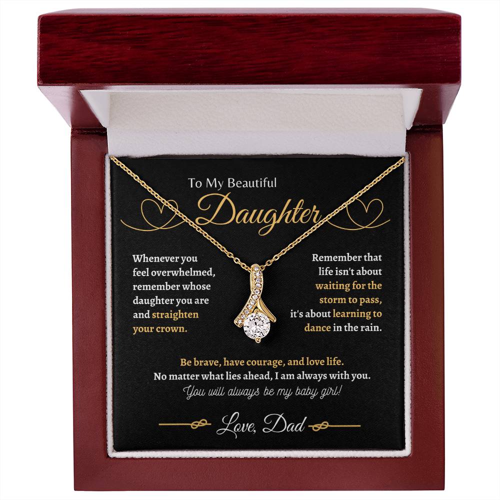 Dad is always with you | Alluring Beauty Necklace | Gifts for Daughter