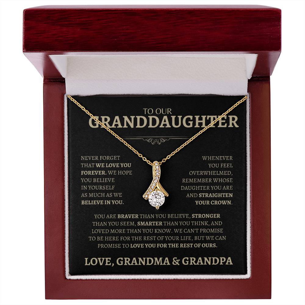 Love Grandma & Grandpa | Alluring Beauty Necklace | Gifts for Granddaughter