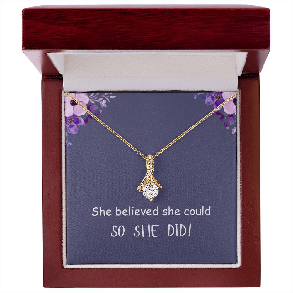 SO SHE DID! | Alluring Beauty Necklace | Gifts for Graduation