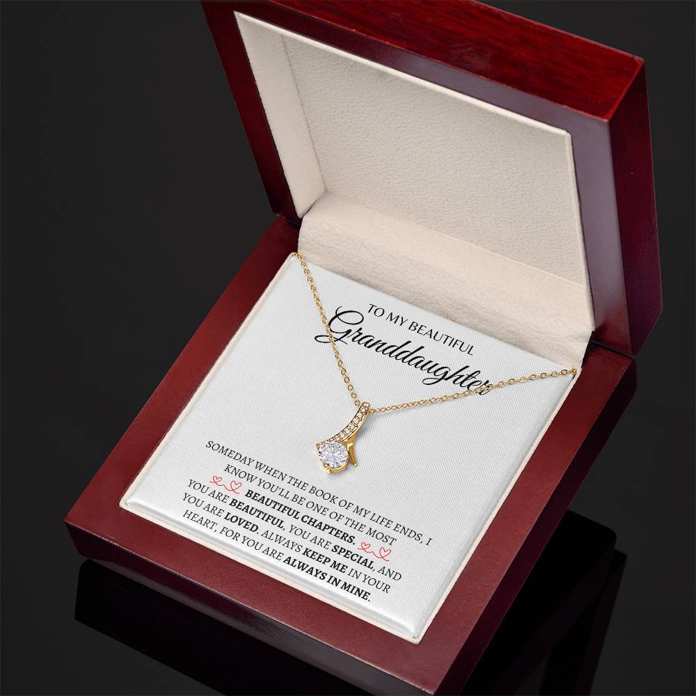 To my Beautiful Granddaughter |  Alluring Beauty Necklace | Gifts for Granddaughter