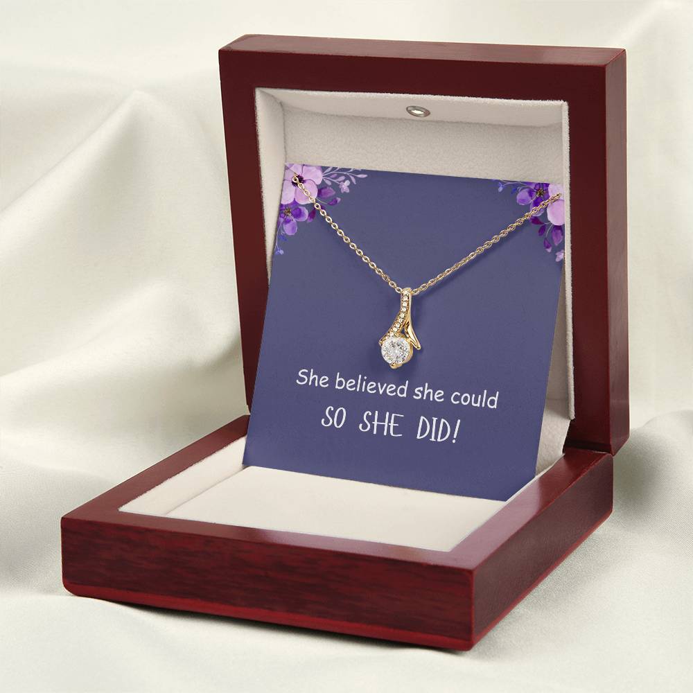 SO SHE DID! | Alluring Beauty Necklace | Gifts for Graduation