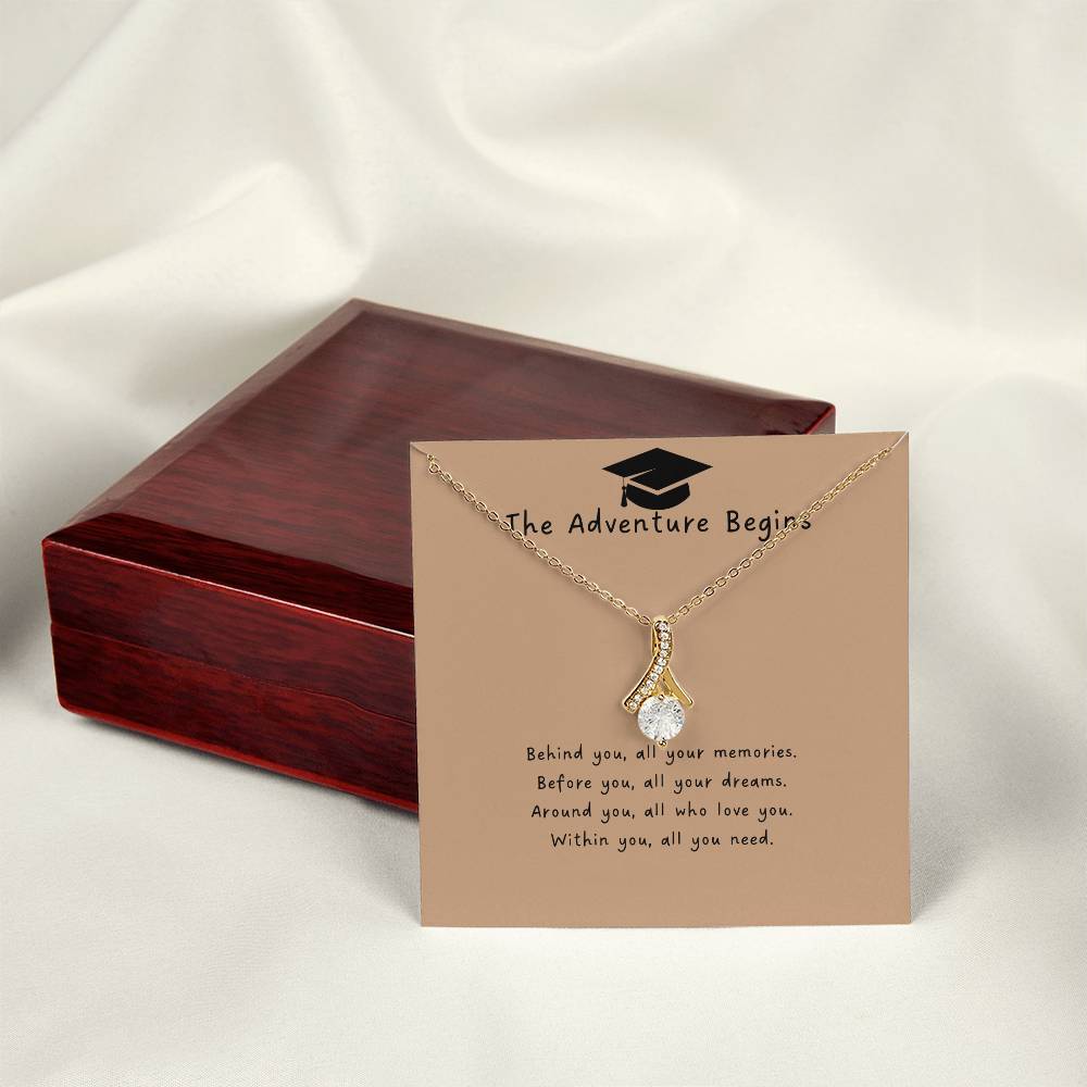 The Adventure Begins | Alluring Beauty Necklace | Gifts for Graduation